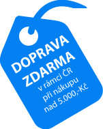 Doprava zdarma v rámci ČR při nákupu nad 5000 Kč