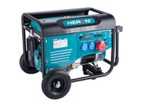 HERON elektrocentrála benzínová 15HP/6,8kW (400V), 5,5kW (230V), podvozek